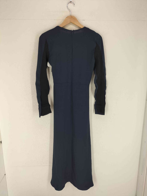 ザラ ZARA ニット切替フリルワンピース レディース import:S