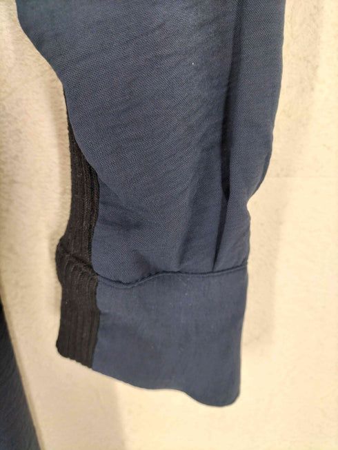 ザラ ZARA ニット切替フリルワンピース レディース import:S