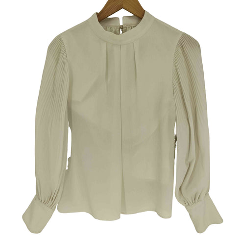 ナチュラルビューティーベーシック NATURAL BEAUTY BASIC 24SS 楊柳プリーツ ブラウス レディース JPN:S