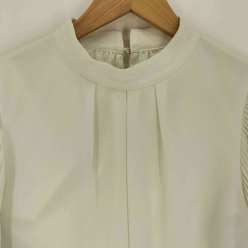 ナチュラルビューティーベーシック NATURAL BEAUTY BASIC 24SS 楊柳プリーツ ブラウス レディース JPN:S