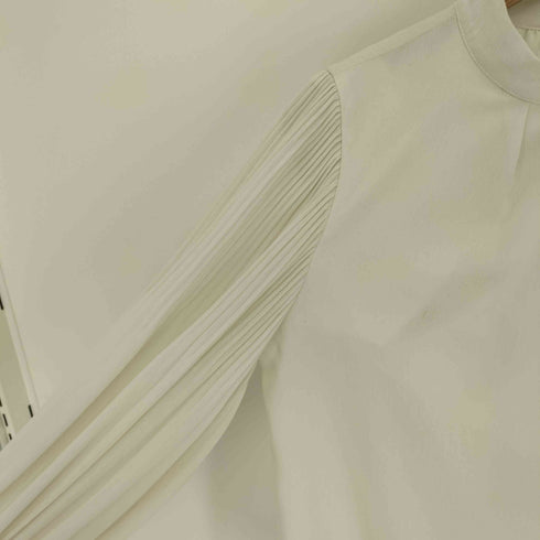 ナチュラルビューティーベーシック NATURAL BEAUTY BASIC 24SS 楊柳プリーツ ブラウス レディース JPN:S