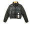 ザラ ZARA フェイクレザークロップドパフジャケット レディース import:S