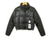 ザラ ZARA フェイクレザークロップドパフジャケット レディース import:S
