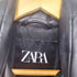 ザラ ZARA フェイクレザークロップドパフジャケット レディース import:S