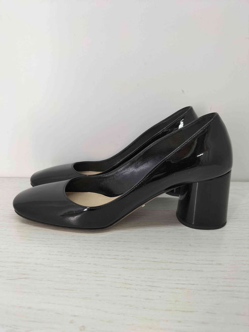 プラダ PRADA スクエアトゥ エナメル ヒールパンプス レディース 35 1/2