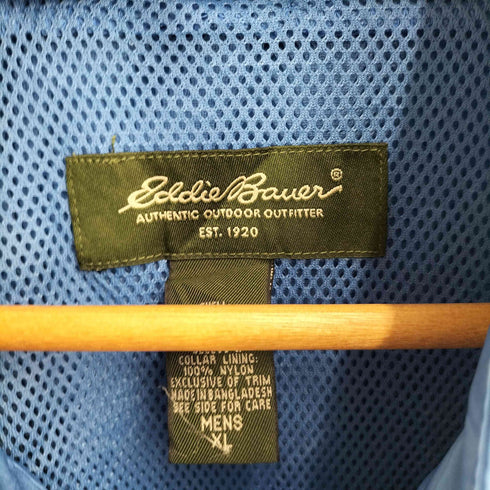 エディーバウアー Eddie Bauer 00S ナイロン パッカブル ジップアップジャケット 裏地メッシュ メンズ import:XL