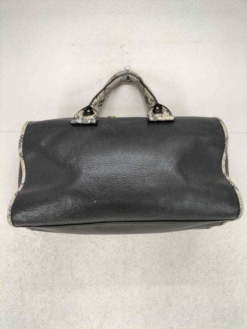 シーバイクロエ SEE BY CHLOE パイソン柄 2WAY レザーボストンバッグ レディース