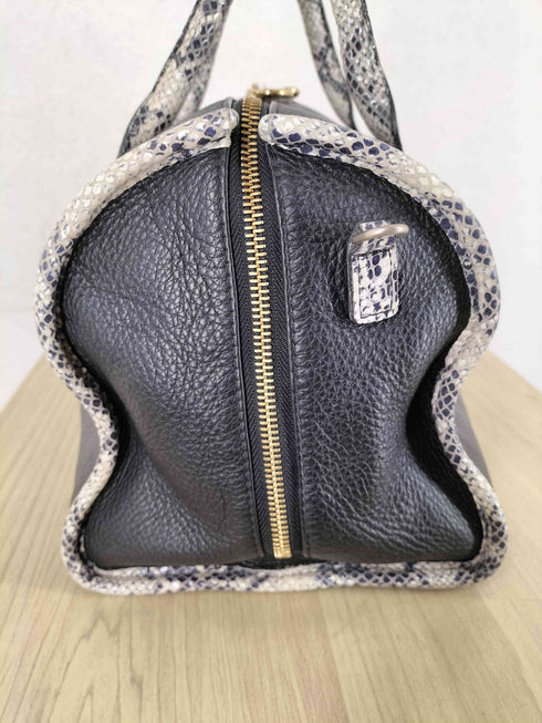 シーバイクロエ SEE BY CHLOE パイソン柄 2WAY レザーボストンバッグ レディース
