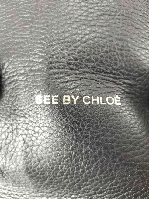 シーバイクロエ SEE BY CHLOE パイソン柄 2WAY レザーボストンバッグ レディース