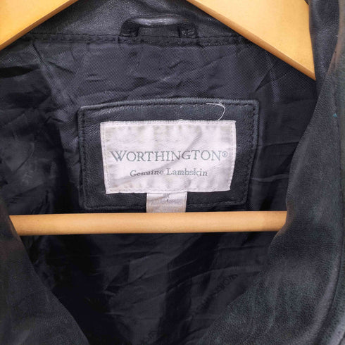 ワシントン worthington 90s Genuine Lambskin ラムレザー ジャケット メンズ 2X