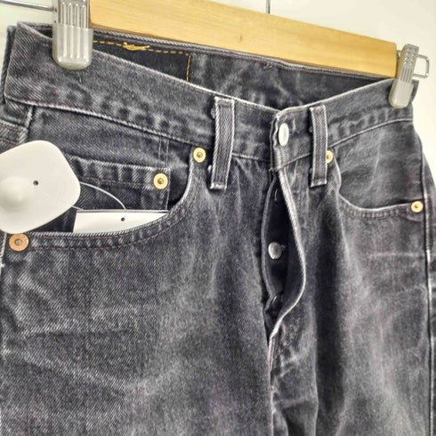 リーバイス Levis 90S USA製 ボタン裏刻印544 501 5ポケット ボタンフライ デニムパンツ ブラックデニム 96年製 レディース W26L30