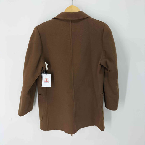 バーバリーズ BURBERRYS ウール100 ダブルブレスト ショートコート レディース