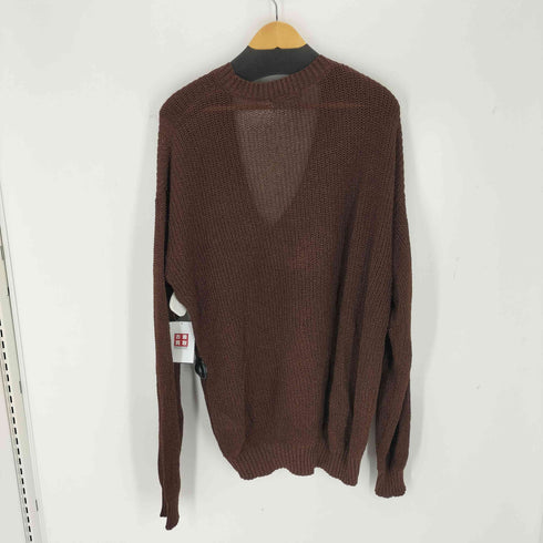 FOLL cotton paper chunky v-neck sweater メンズ 2