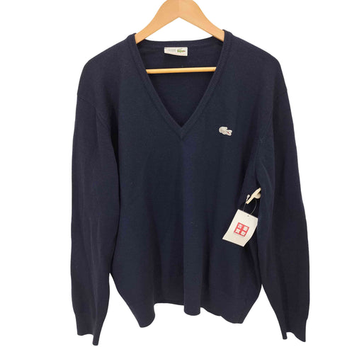 ラコステ LACOSTE 70s 銀ワニ Vネックニット メンズ  8
