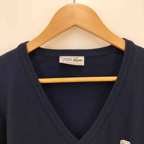 ラコステ LACOSTE 70s 銀ワニ Vネックニット メンズ  8