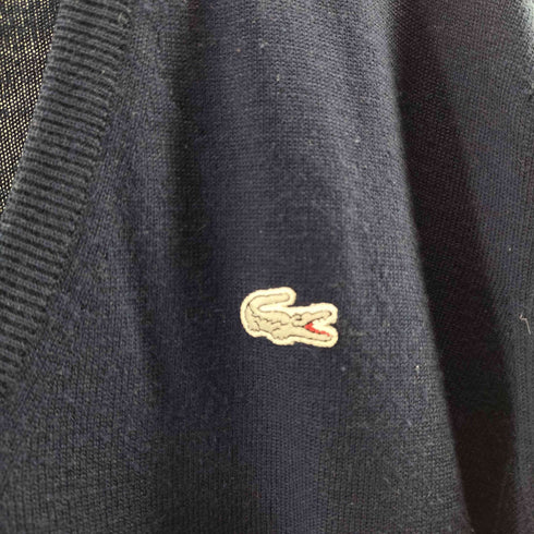 ラコステ LACOSTE 70s 銀ワニ Vネックニット メンズ  8