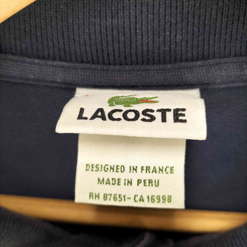 ラコステ LACOSTE 長袖 鹿の子ポロシャツ メンズ  6