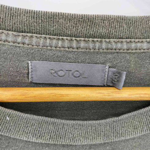 ロトル ROTOL コットン クルーネック ロングスリーブ Tシャツ メンズ JPN:3