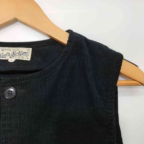 ノースノーネーム NORTH NO NAME 刺繍入りコーデュロイベスト メンズ JPN:L