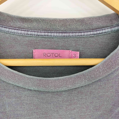 ロトル ROTOL コットン クルーネック ロングスリーブ Tシャツ メンズ JPN:3