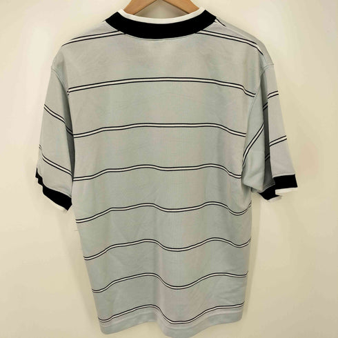 ナイキ NIKE 90s-00s  USA製 白タグ ボーダー柄 スウォッシュ ゲームシャツ メンズ JPN:M