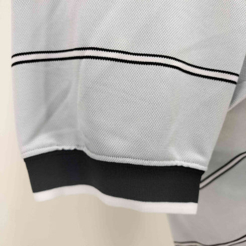 ナイキ NIKE 90s-00s  USA製 白タグ ボーダー柄 スウォッシュ ゲームシャツ メンズ JPN:M