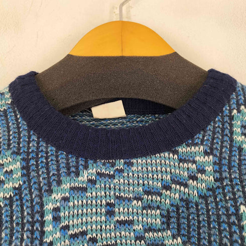 総柄クルーネックニット メンズ 50