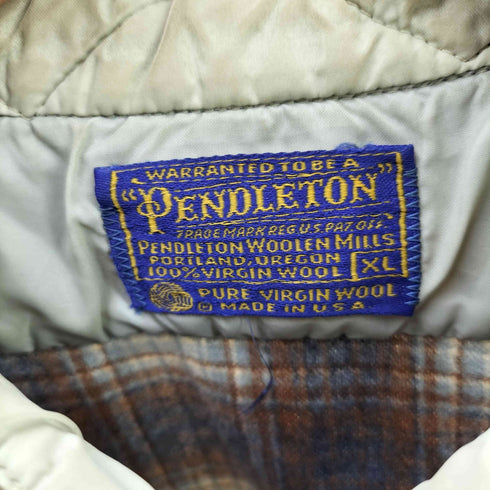 ペンドルトン PENDLETON 70s オンブレチェック ウールシャツ メンズ JPN:XL
