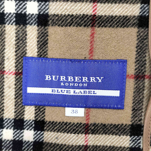 バーバリーブルーレーベル BURBERRY BLUE LABEL メルトンフーディ レディース JPN:38