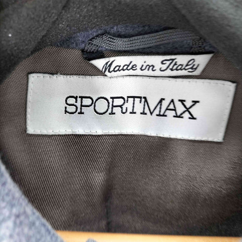 スポーツマックス SPORTMAX ウール混 チェスターハーフコート レディース JPN:42