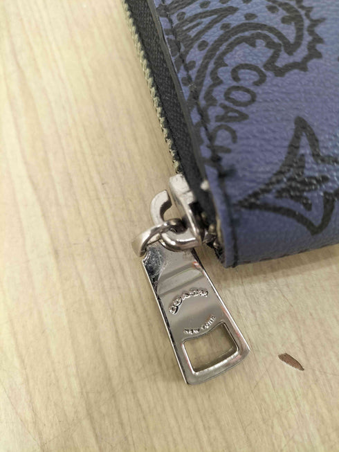 コーチ COACH ペイズリー柄ロングウォレット メンズ