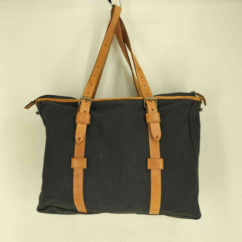 ESCAPE'S  レザーパイピング キャンパス トートバッグ メンズ