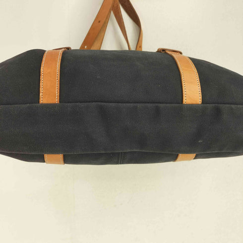 ESCAPE'S  レザーパイピング キャンパス トートバッグ メンズ