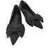 フェケテ FEKETE BIG RIBBON POINTED TOE PUMPS サテンリボンパンプス レディース