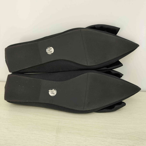 フェケテ FEKETE BIG RIBBON POINTED TOE PUMPS サテンリボンパンプス レディース