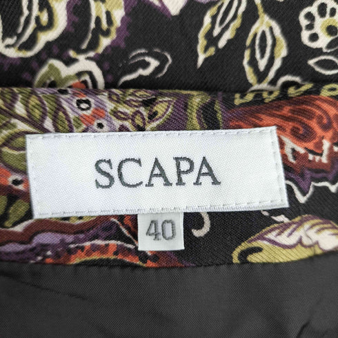 スキャパ SCAPA ペイズリーマキシスカート レディース JPN:40