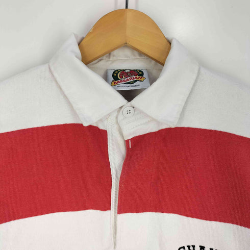 バーバリアン BARBARIAN ボーダー ラガーシャツ メンズ import:XS