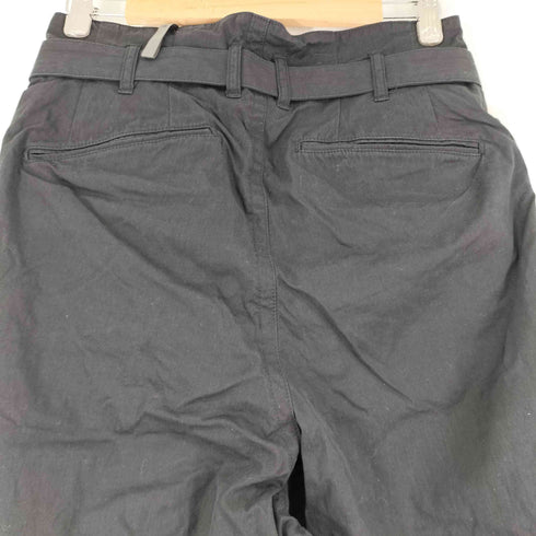 カズユキクマガイアタッチメント KAZUYUKI KUMAGAI ATTACHMENT C/Nオックス ベルト付ハイウエストワイドパンツ メンズ 1