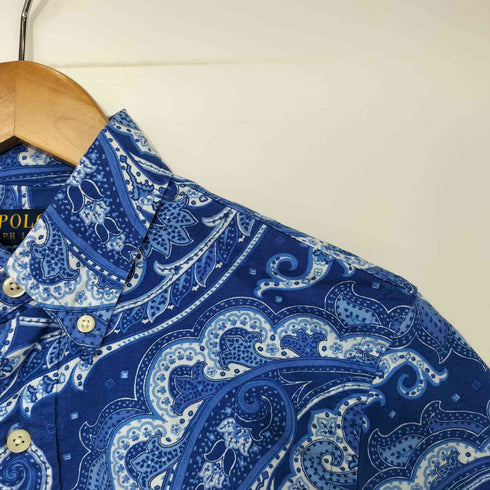ポロラルフローレン POLO RALPH LAUREN ペイズリー柄 ポニー刺繍 ショートスリーブシャツ メンズ import:XS