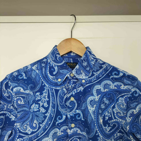 ポロラルフローレン POLO RALPH LAUREN ペイズリー柄 ポニー刺繍 ショートスリーブシャツ メンズ import:XS