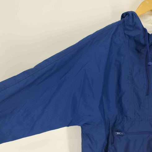 ポートカンパニー PORT&COMPANY CURLEW COUGARS チーター 刺繍 裏地フリース ドローコード ハーフジップ ナイロンジャケット  メンズ import:M