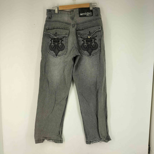 サウスポール SOUTHPOLE 刺繍デザインデニムパンツ メンズ 32