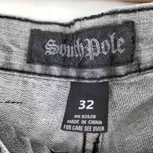サウスポール SOUTHPOLE 刺繍デザインデニムパンツ メンズ 32