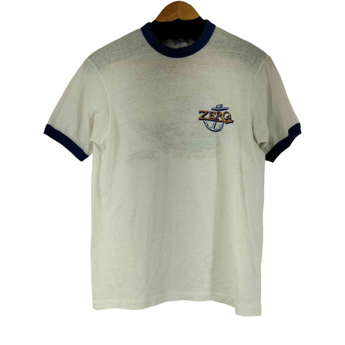 ヘインズ Hanes 80-90S 両面プリント S/S リンガーTシャツ メンズ import:M