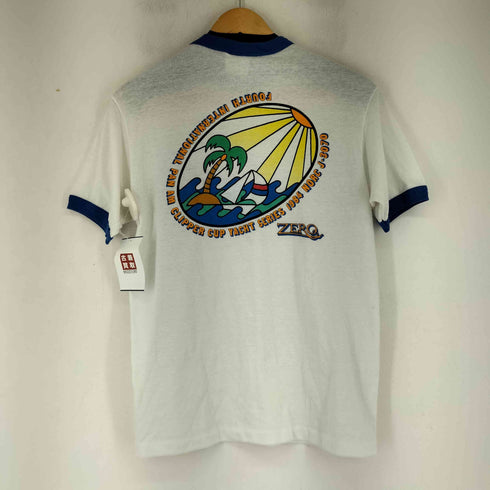 ヘインズ Hanes 80-90S 両面プリント S/S リンガーTシャツ メンズ import:M