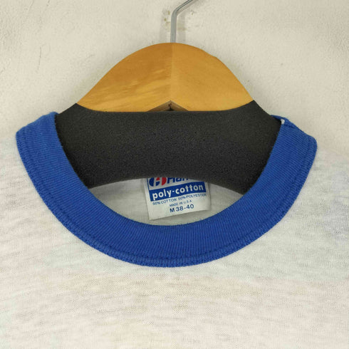 ヘインズ Hanes 80-90S 両面プリント S/S リンガーTシャツ メンズ import:M