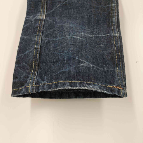 リペア加工 ストレートデニムパンツ Y2K メンズ 79