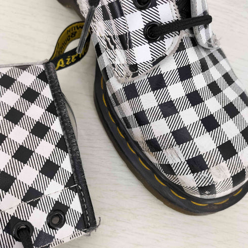 ドクターマーチン Dr.Martens 13978 8ホール ブーツ ギンガムチェック レディース EUR:39