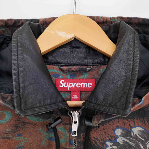 シュプリーム Supreme 23aw Leather Collar Utility Jacket メンズ import:L