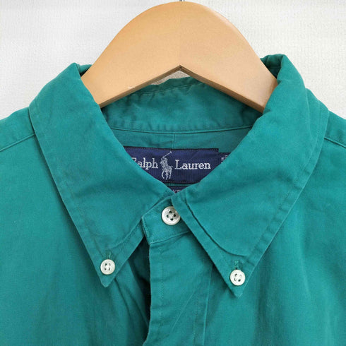 ラルフローレン RALPH LAUREN 90S BLAKE コットン ポニー刺繍 B.D L/S シャツ メンズ import:L